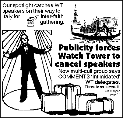 [Publicity forces WT to cancel]